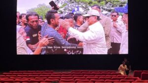Layar Perang! Video Capaian Kinerja Prabowo Tayang di Bioskop