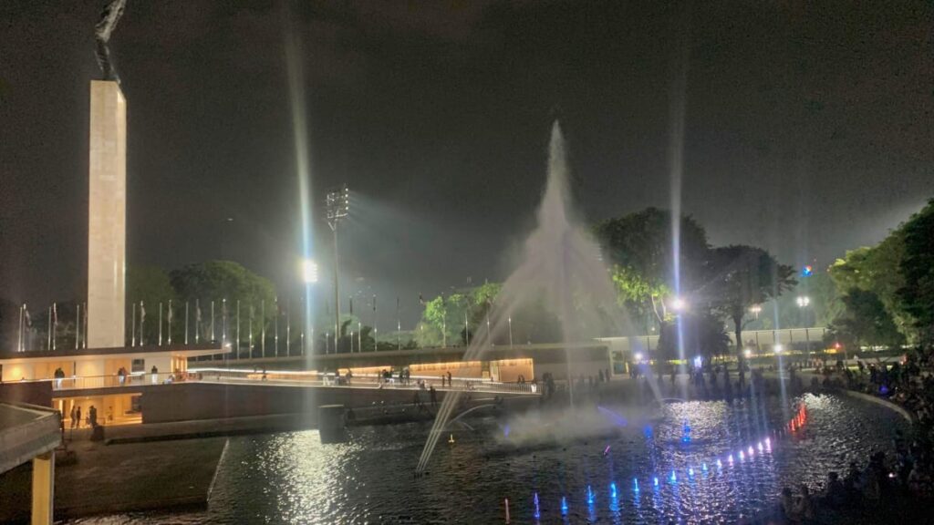 Pesona Air Mancur Menari di Lapangan Banteng Magnet Hiburan Warga Jakarta