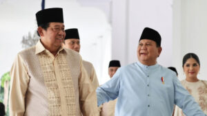 Prabowo Sambut Jokowi dan SBY Saat Gelar Open House di Istana