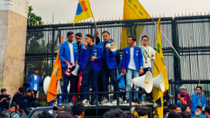 PB PMII Geruduk Gedung DPR RI, Desak Evaluasi Kabinet Merah Putih